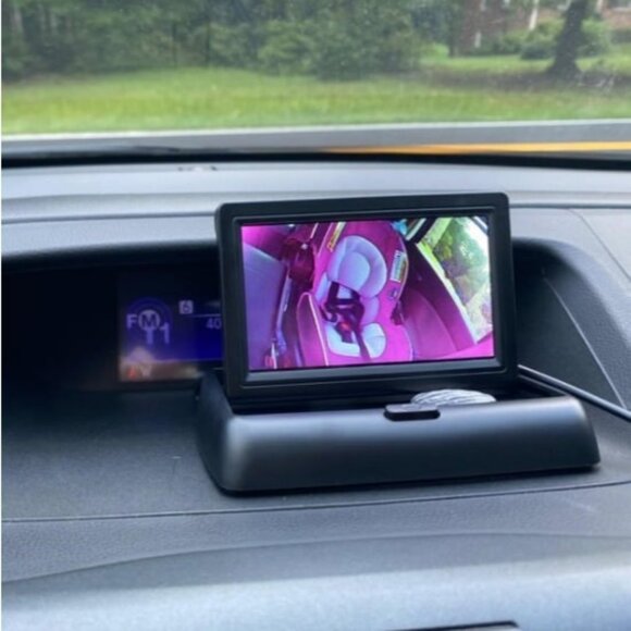 Baby Car Mirror, 4.3'' HD Night Vision Function Car Mirror Display, Safety Car - Picture 1 of 2